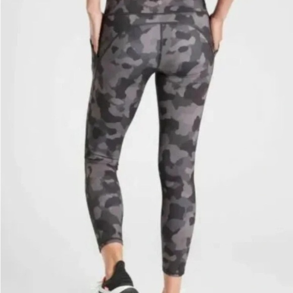 Athleta Gray & Brown high -Waist Leggings - Picture 2 of 11